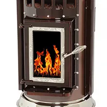 Thelin Parlour™ Pellet Stove Burgundy Red