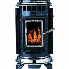 Thelin Parlour&trade; Pellet Stove Ebony Black