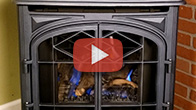 Echo Direct Vent Gas Stove On High Burn